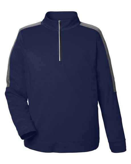 CORE365 Men's Market Snag-Protect Mesh Colorblock Quarter-Zip Pullover