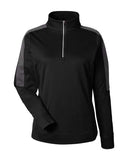 CORE365 Women's Market Snag Protect Mesh Colorblock Quarter-Zip Pullover