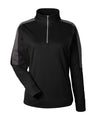CORE365 Women's Market Snag Protect Mesh Colorblock Quarter-Zip Pullover