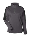 CORE365 Women's Market Snag Protect Mesh Colorblock Quarter-Zip Pullover