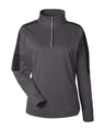 CORE365 Women's Market Snag Protect Mesh Colorblock Quarter-Zip Pullover