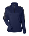 CORE365 Women's Market Snag Protect Mesh Colorblock Quarter-Zip Pullover