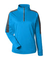 CORE365 Women's Market Snag Protect Mesh Colorblock Quarter-Zip Pullover