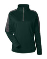 CORE365 Women's Market Snag Protect Mesh Colorblock Quarter-Zip Pullover