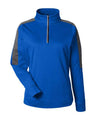 CORE365 Women's Market Snag Protect Mesh Colorblock Quarter-Zip Pullover