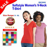 Gildan® Softstyle Ladies Fit Short Sleeve V-Neck T-Shirt