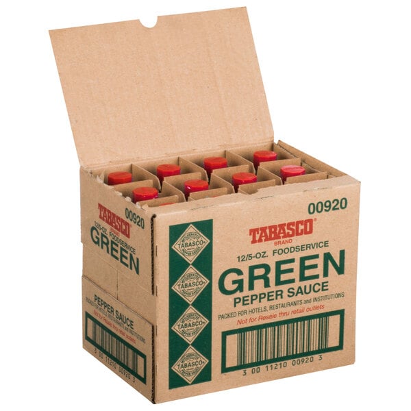 TABASCO® 5 fl. oz. Green Pepper Hot Sauce - 12/Case