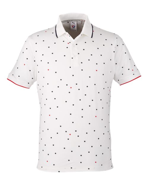 Puma Golf Men's Volition Skylight Patriotic Polo