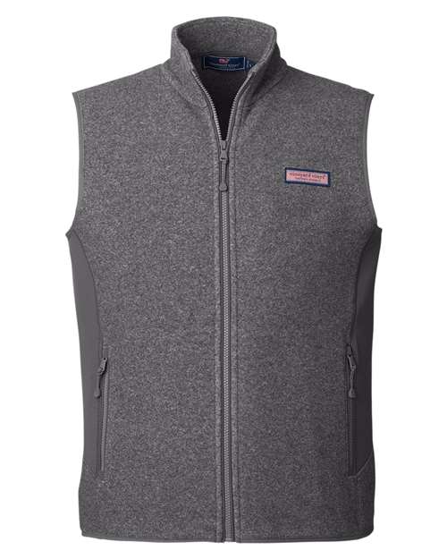 vineyard vines Men's Harbor fleece vest offering comfortable warmth for casual outdoor outfits
