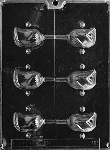 Hollow Rose Lolly Chocolate Mold - LPF080