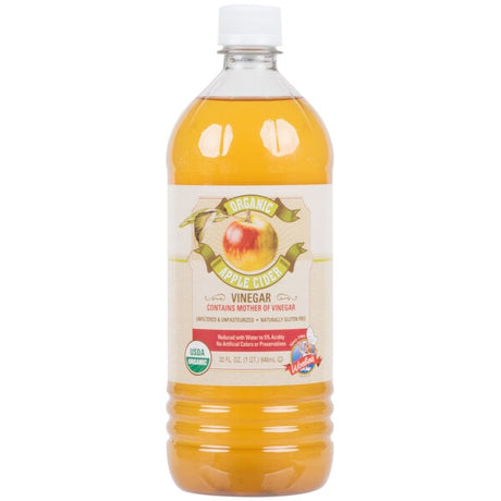 Woeber's 32 fl. oz. Organic Apple Cider Vinegar - 12/Case