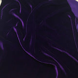 Silk Rayon Velvet Fabric - 80 Percent Rayon 20 Percent Silk, Velvet, 45" Width, 180 GSM (1 Yard)