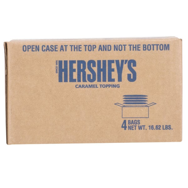 HERSHEY'S Caramel Topping Pouch 48 fl. oz. - 4/Case
