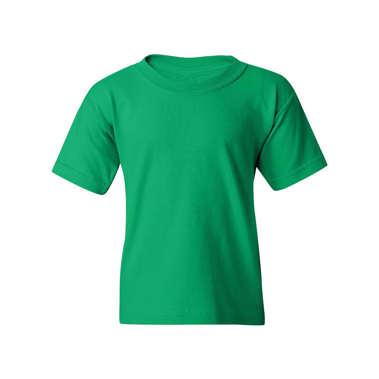 Youth Short Sleeve Heavy Cotton T-Shirt Breathable and Long Lasting