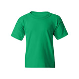 Youth Short Sleeve Heavy Cotton T-Shirt Breathable and Long Lasting
