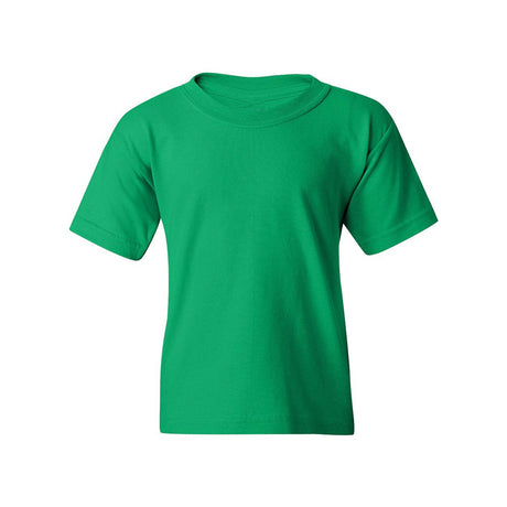 Youth Short Sleeve Heavy Cotton T-Shirt Breathable and Long Lasting
