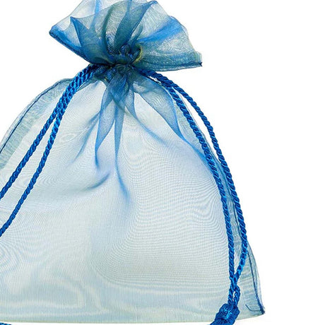Jewel Tone Iridescent Sheer Tasseled Bags 3 1/2'' x 5'' for Favors