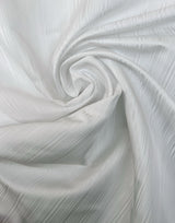White Striped Jacquard Polyamide Fabric