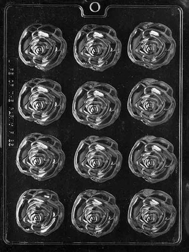 Medium Open Rose Chocolate Mold - LPF086