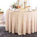 Round Shaggy Plush Fringe Tablecloth