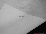 Fusible Interfacing Polyester Fabric - Black And White Semi Solid, 58/60" Width (Yards)