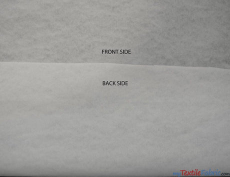 Fusible Interfacing Polyester Fabric - Black And White Semi Solid, 58/60" Width (Yards)