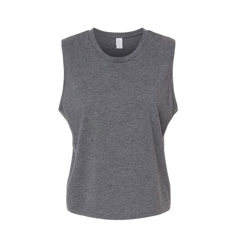 Women's Cotton Jersey CVC Go-To Crop Muscle Tank