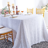 Rectangular Shaggy Plush Fringe Tablecloth