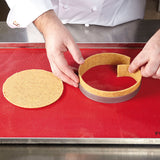 Pavoni "Progetto Crostate" Perforated Stainless Round Tart Ring 8-1/4" (21cm) Dia. x 3/4" (2cm) High
