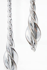 5.75" Twisted Glass Icicle Ornament