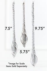 5.75" Twisted Glass Icicle Ornament