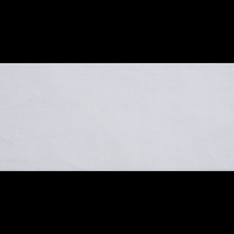 Single Faced Velvet Ribbon Made in Italy - 2.875" - White - Sabine Collection