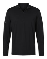 Adidas Men's Textured Stripe Quarter-Zip Pullover