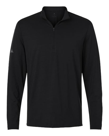 Adidas Men's Textured Stripe Quarter-Zip Pullover
