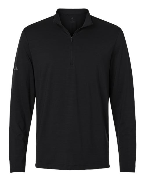 Adidas Men's Textured Stripe Quarter-Zip Pullover