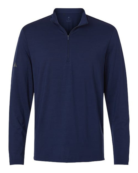 Adidas Men's Textured Stripe Quarter-Zip Pullover