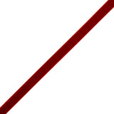 Stretch Velvet Ribbon Trim Made in Italy - 0.375" - Deep Red - Gislaine Collection