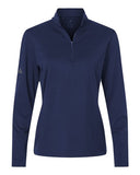 adidas Women's Textured Stripe Quarter-Zip Pullover