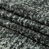 Viscose and Acrylic Chenille Tweed - Phantom, Gray and White - Newcastle Collection