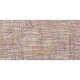 Viscose and Acrylic Chenille Tweed - Baby Pink, White and Sage Green - Newcastle Collection