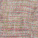 Viscose and Acrylic Chenille Tweed - Baby Pink, White and Sage Green - Newcastle Collection