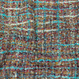 Viscose and Acrylic Chenille Tweed - Sky, Bronze Mist, and Magenta - Newcastle Collection