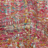 Viscose and Acrylic Chenille Tweed - Almond Buff, Pink and Sea Pine - Newcastle Collection