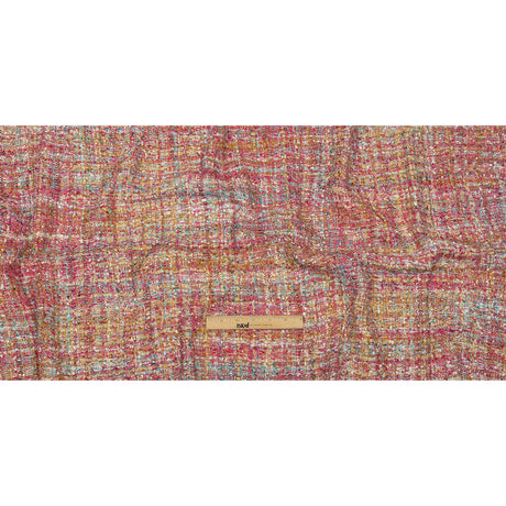 Viscose and Acrylic Chenille Tweed - Almond Buff, Pink and Sea Pine - Newcastle Collection