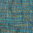 Viscose and Acrylic Chenille Tweed - Blue, Mustard and Arctic Green - Newcastle Collection