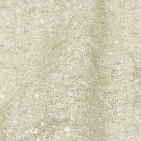 Viscose and Acrylic Chenille Tweed - Crystal Gray and Silver Coin - Newcastle Collection