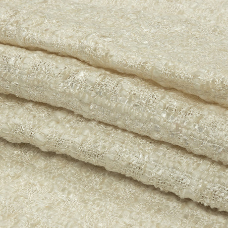 Viscose and Acrylic Chenille Tweed - Crystal Gray and Silver Coin - Newcastle Collection