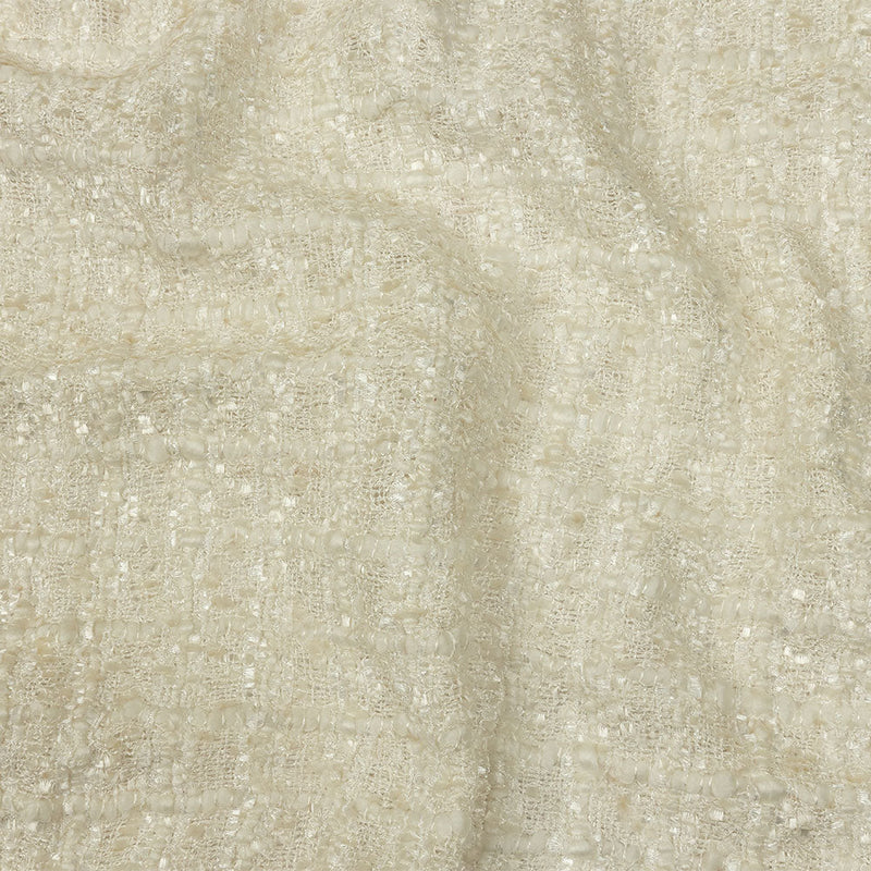 Viscose and Acrylic Chenille Tweed - Crystal Gray and Silver Coin - Newcastle Collection