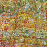 Viscose and Acrylic Chenille Tweed - Yellow, Minced Herb and Pink - Newcastle Collection