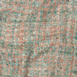 Viscose and Acrylic Chenille Tweed - Rose Tan and Light Teal - Newcastle Collection